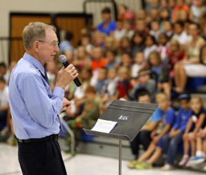 Duane giving speech